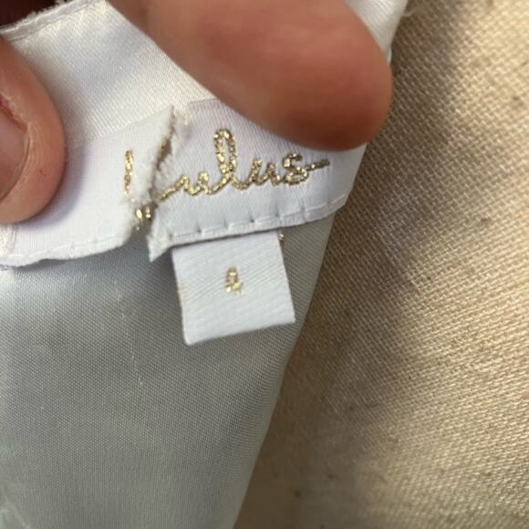 NWOT Lulus Breathtaking Romance White Embroidered Tulle Gown - Picture 10 of 11